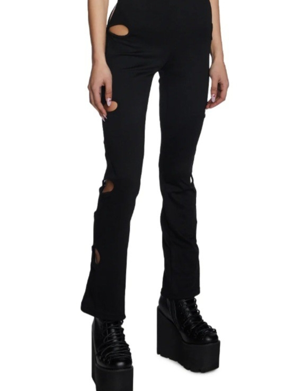 CLUB EXX Black Skinny Flare Pants
